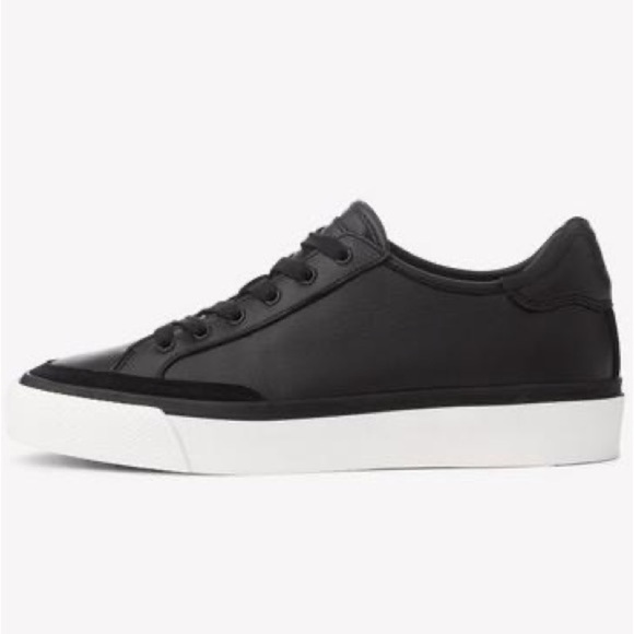 Rag & Bone Women’s Rb Army Black Low Top Lace Up Leather Sneakers EUC Size 39 - Picture 2 of 10